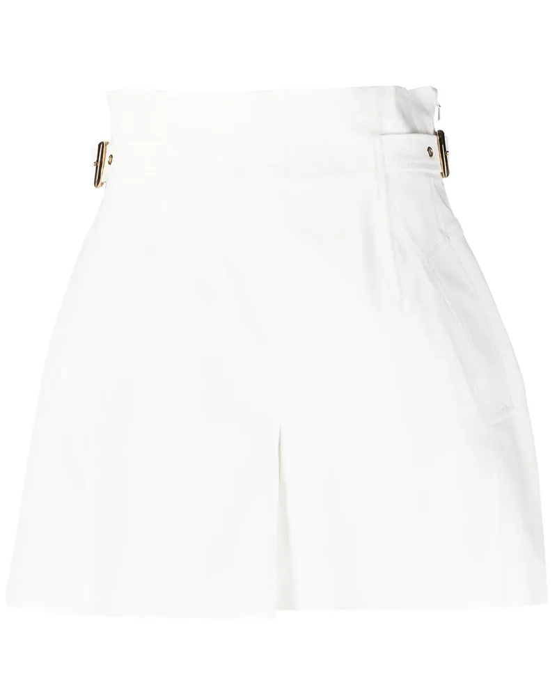 Alberta Ferretti Shorts mit hohem Bund - Weiß Weiß