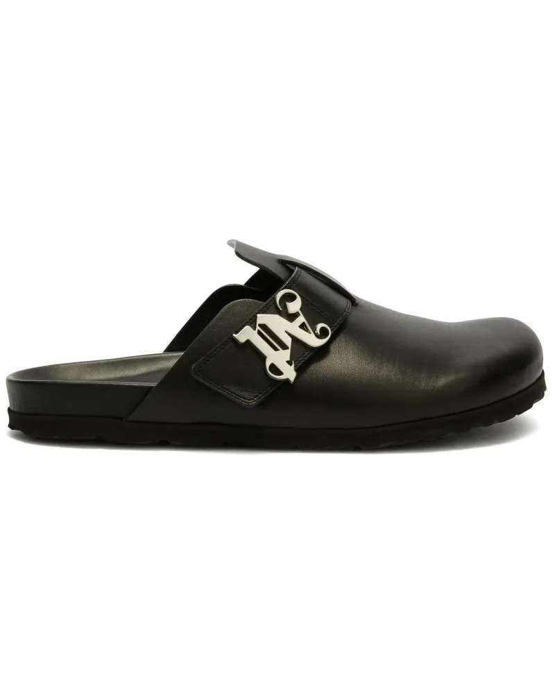 Palm Angels Slipper mit PA-Logo - Schwarz Schwarz