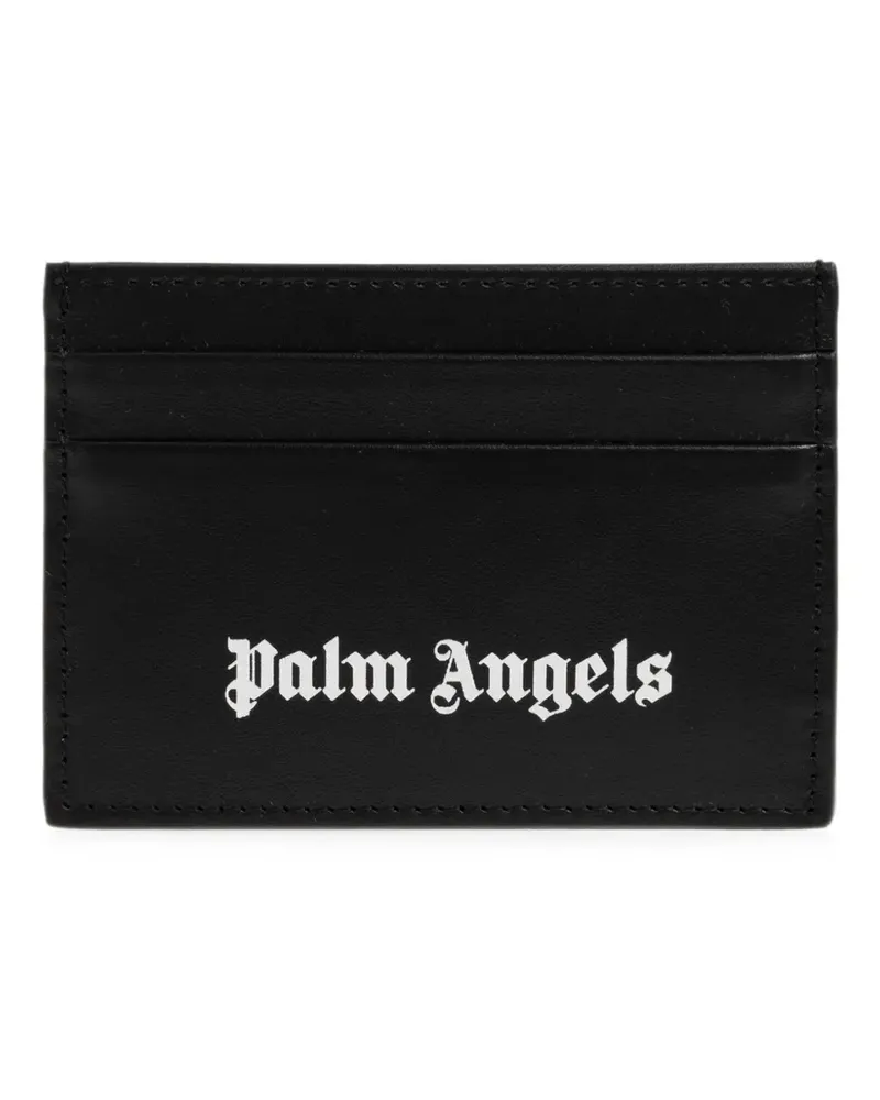 Palm Angels logo-print card holder - Schwarz Schwarz