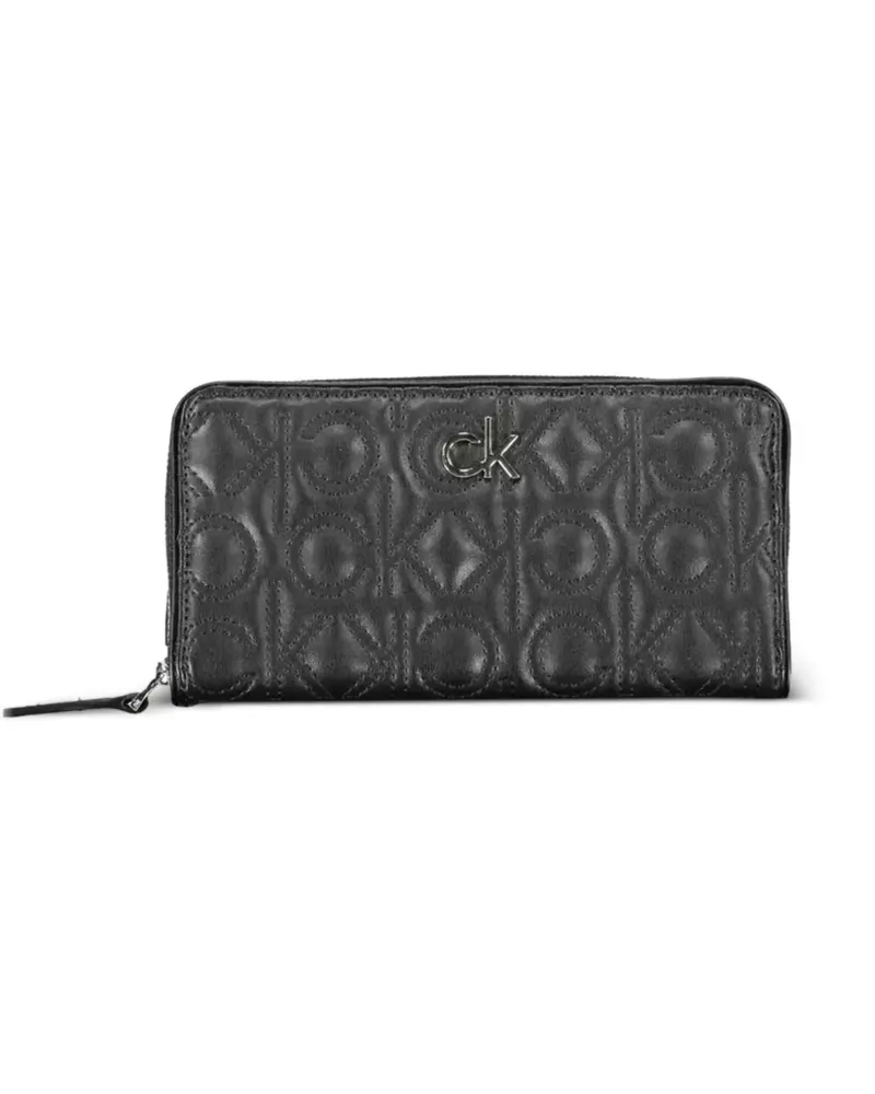 Calvin Klein quilted wallet - Schwarz Schwarz