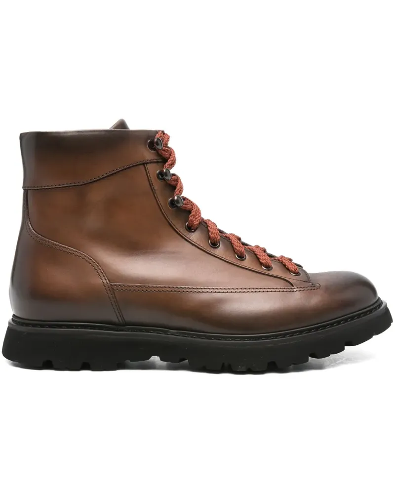 Doucal´s Schnürstiefel aus Leder - Braun Braun