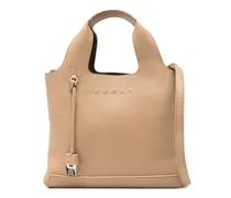 Tote Bag aus Leder - Nude