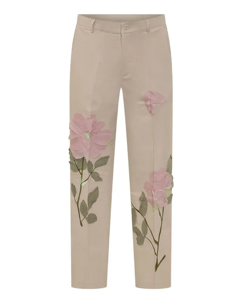KidSuper floral trousers - Nude Nude