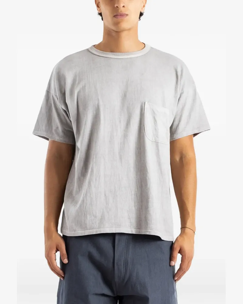 Taiga Takahashi Lot.601 chest pocket T-shirt - Grau Grau