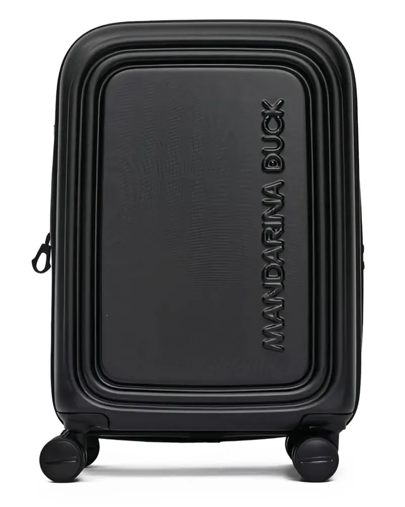 Mandarina Duck Koffer mit Logo-Prägung - Schwarz Schwarz