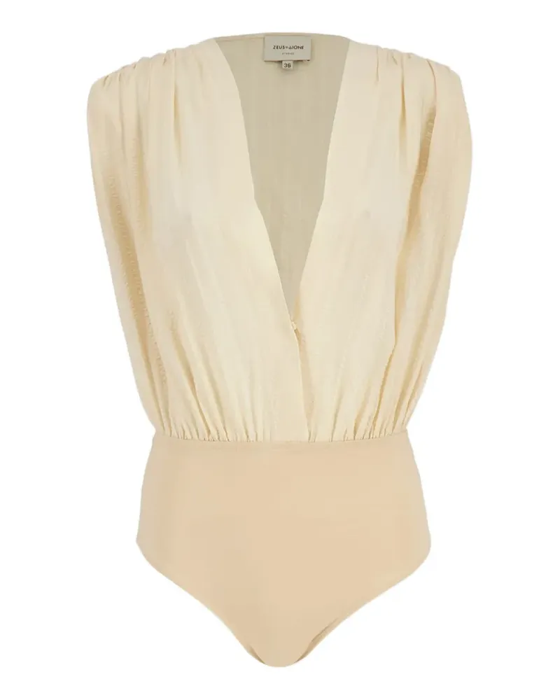 Zeus + Dione sleeveless bodysuit - Nude Nude