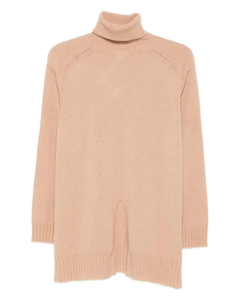 Twin-Set Langärmeliger Rollkragenpullover - Nude Nude