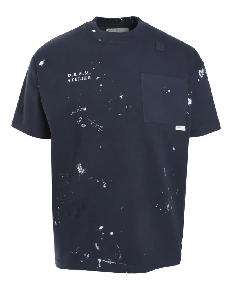 DOMREBEL Atelier T-Shirt - Blau Blau
