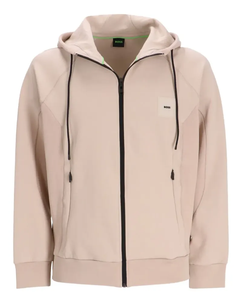 HUGO BOSS Hoodie mit Logo-Applikation - Nude Nude