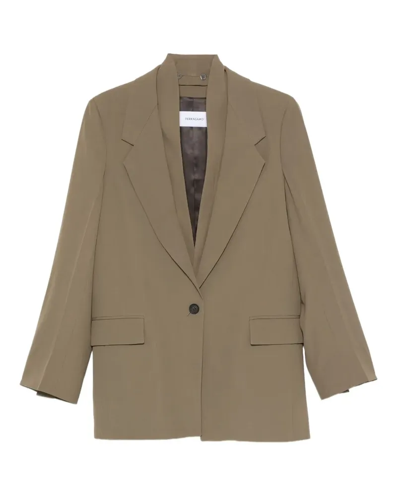 Ferragamo Sakko mit fallendem Revers - Nude Nude