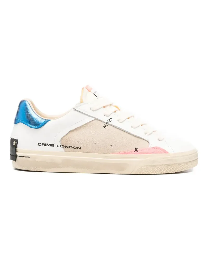 Crime Deconstructed suede panel sneakers - Weiß Weiß