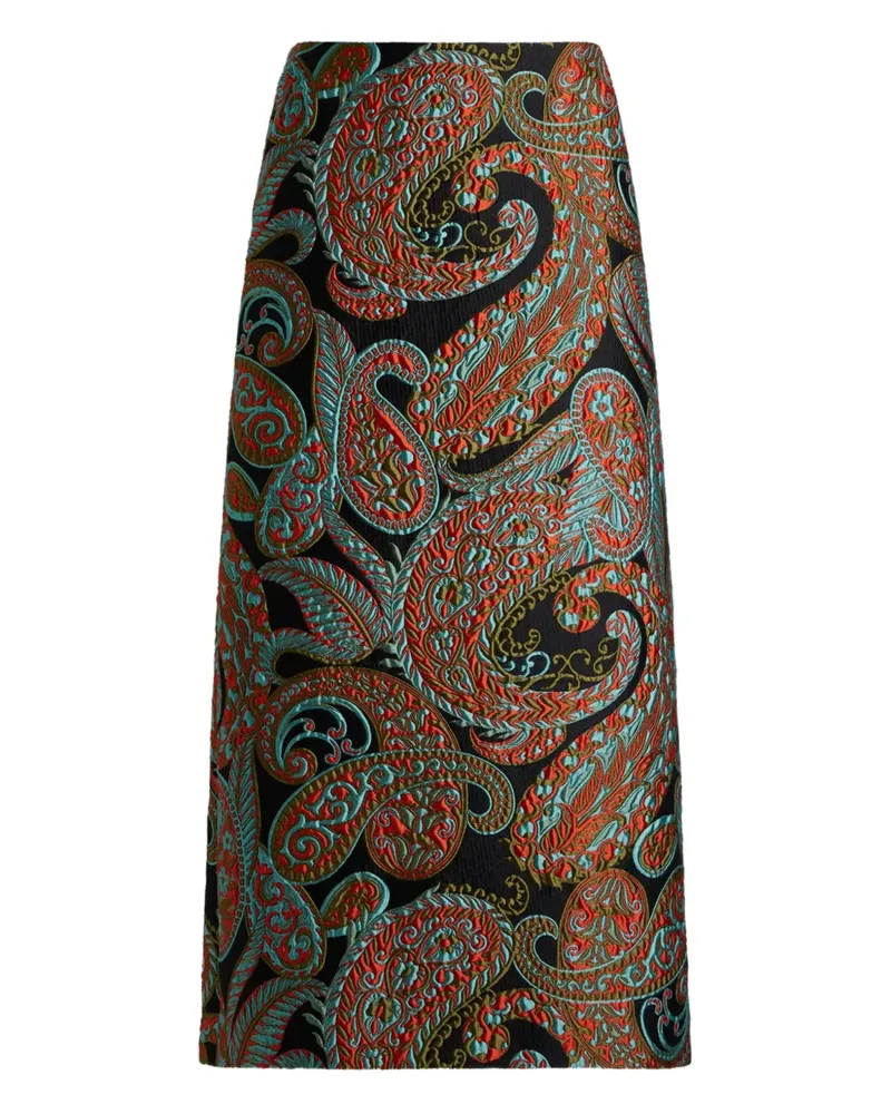 Etro Jacquard-Hemd mit Paisleymuster - Schwarz Schwarz