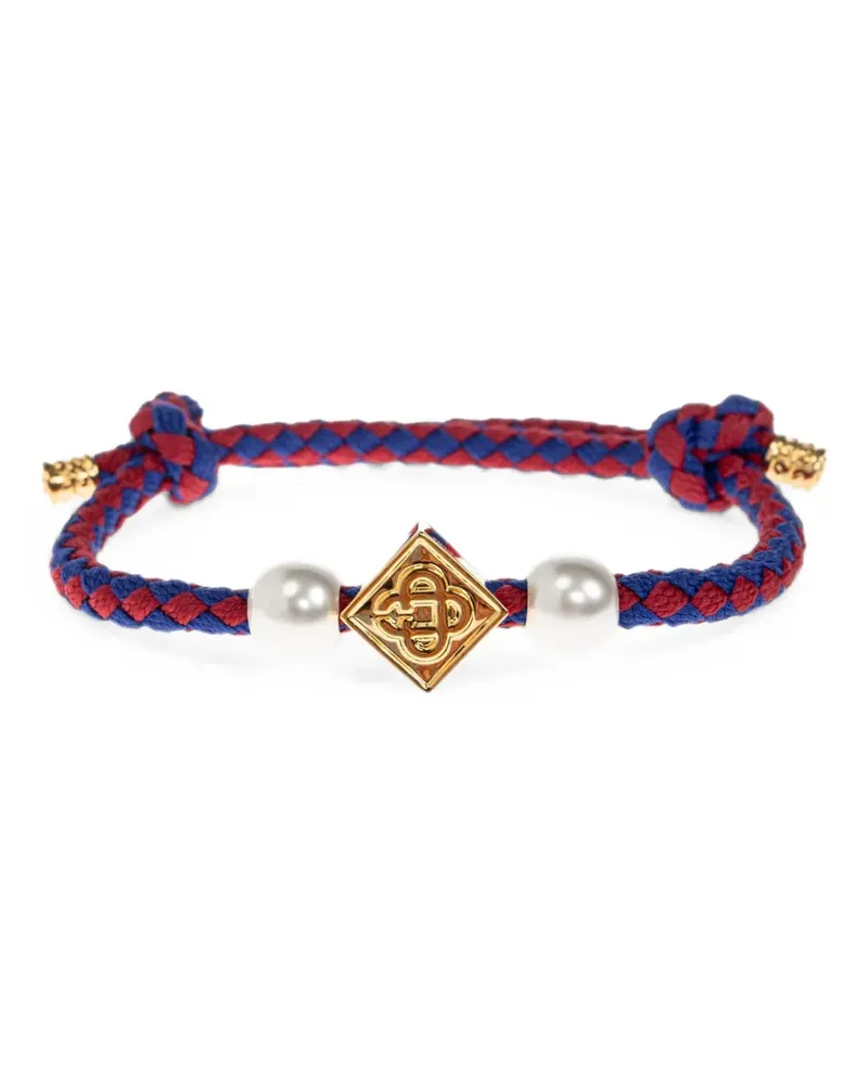 Casablanca Paris Geflochtenes Armband mit Kunstperlen - Gold Gold