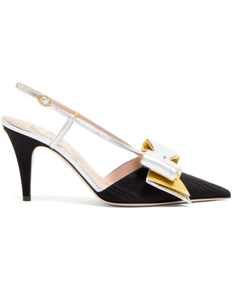Valentino Garavani Bowow Slingback-Pumps 85mm - Schwarz Schwarz
