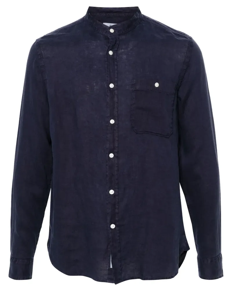 Woolrich Langärmeliges Hemd aus Leinen - Blau Blau