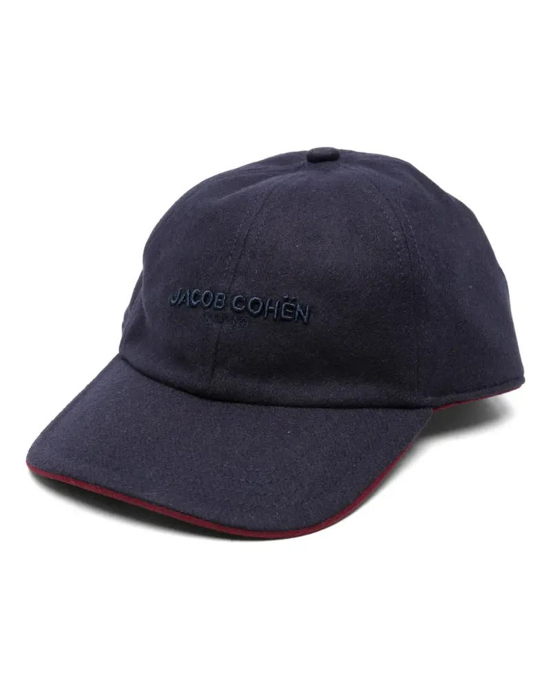 Jacob Cohën Baseballkappe mit Logo-Stickerei - Blau Blau