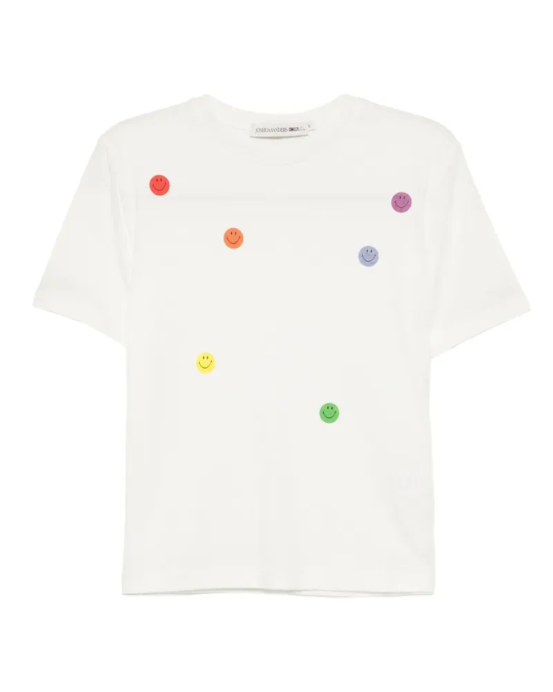 Joshua Sanders T-Shirt mit grafischem Print - Weiß Weiß