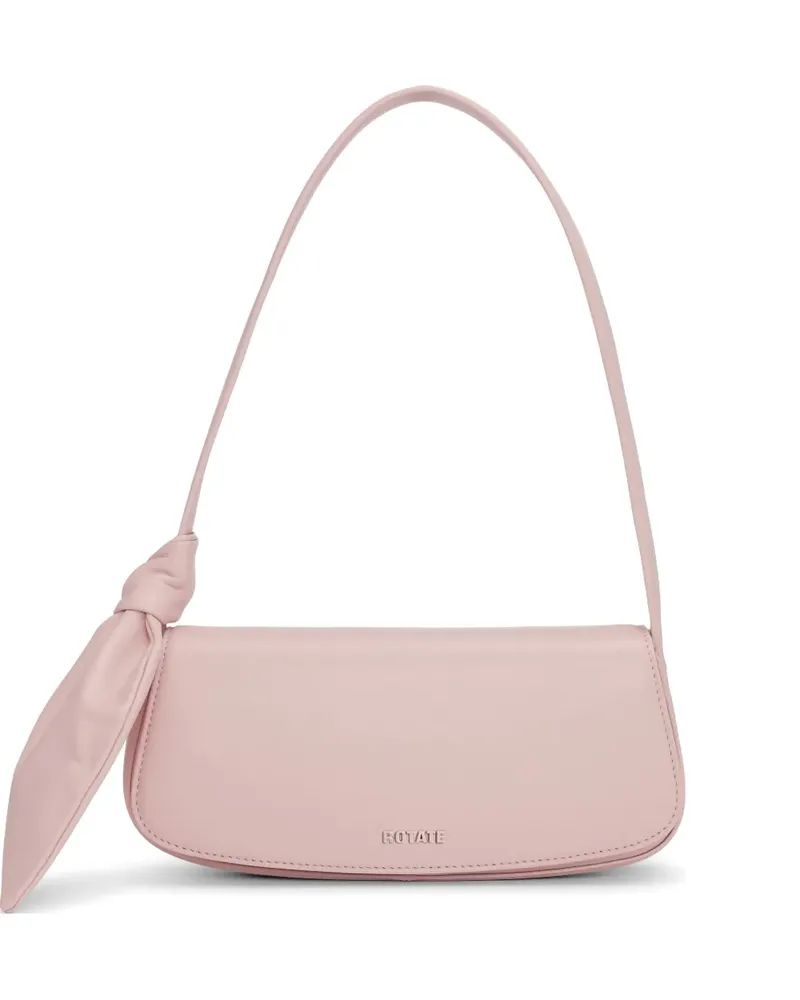 ROTATE Birger Christensen Scarf Wildleder-Tasche mit Knotendetail - Rosa Rosa