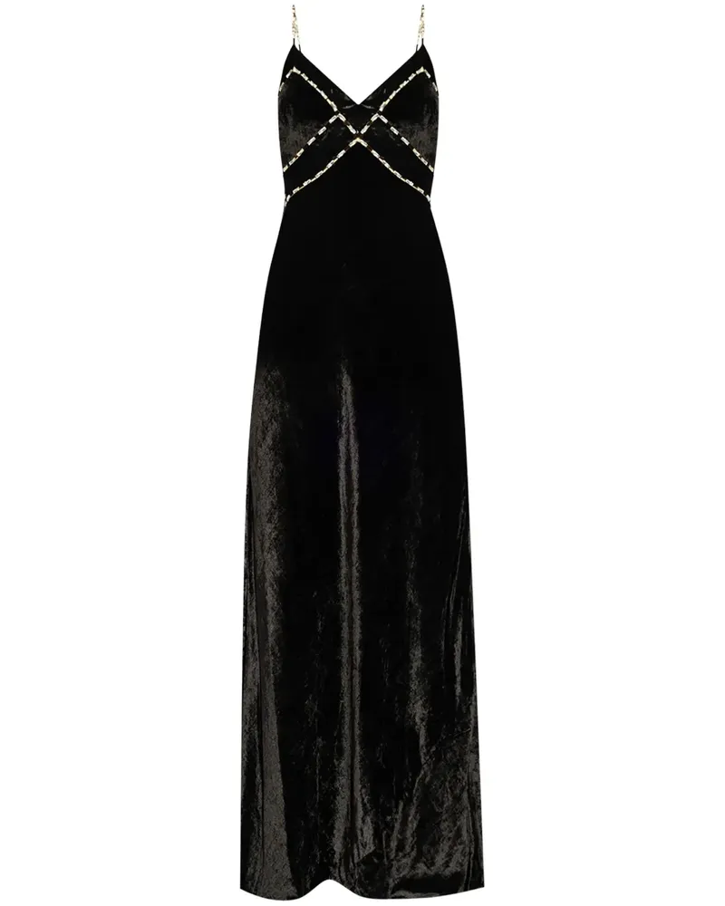 LoveShackFancy Corrino Maxikleid - Schwarz Schwarz