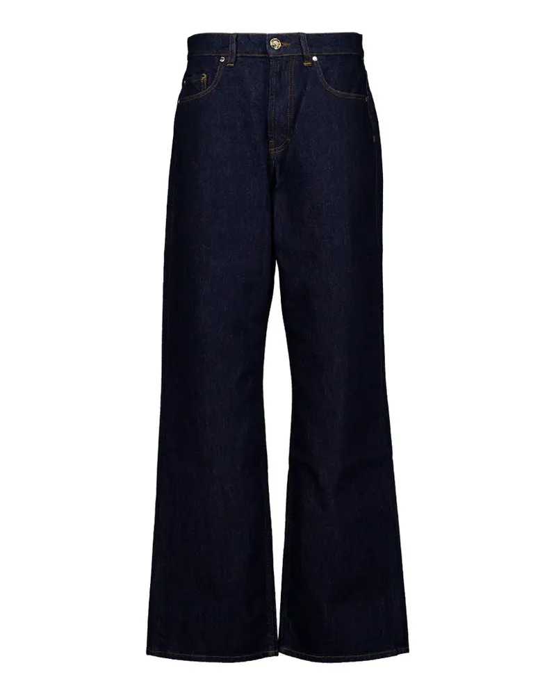 Casablanca Paris logo-embroidered jeans - Blau Blau