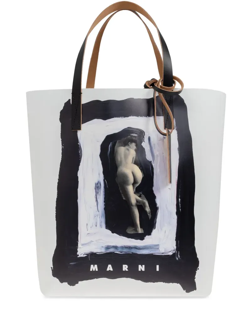 Marni Tribeca Tote Bag Weiß