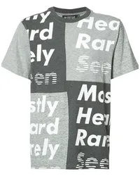 Mostly Heard Rarely Seen T-Shirt im Patchwork-Stil Grau