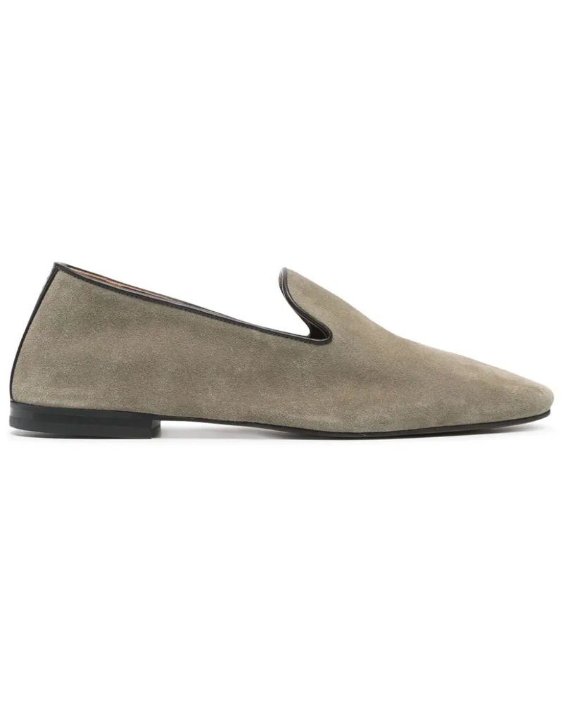 Wales Bonner Flache Wildleder-Slipper - Grün Grün