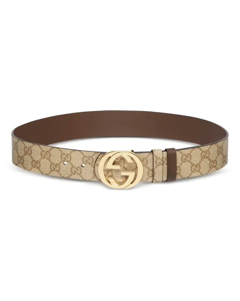 Gucci Wendbarer Gürtel mit GG-Schnalle - Braun Braun