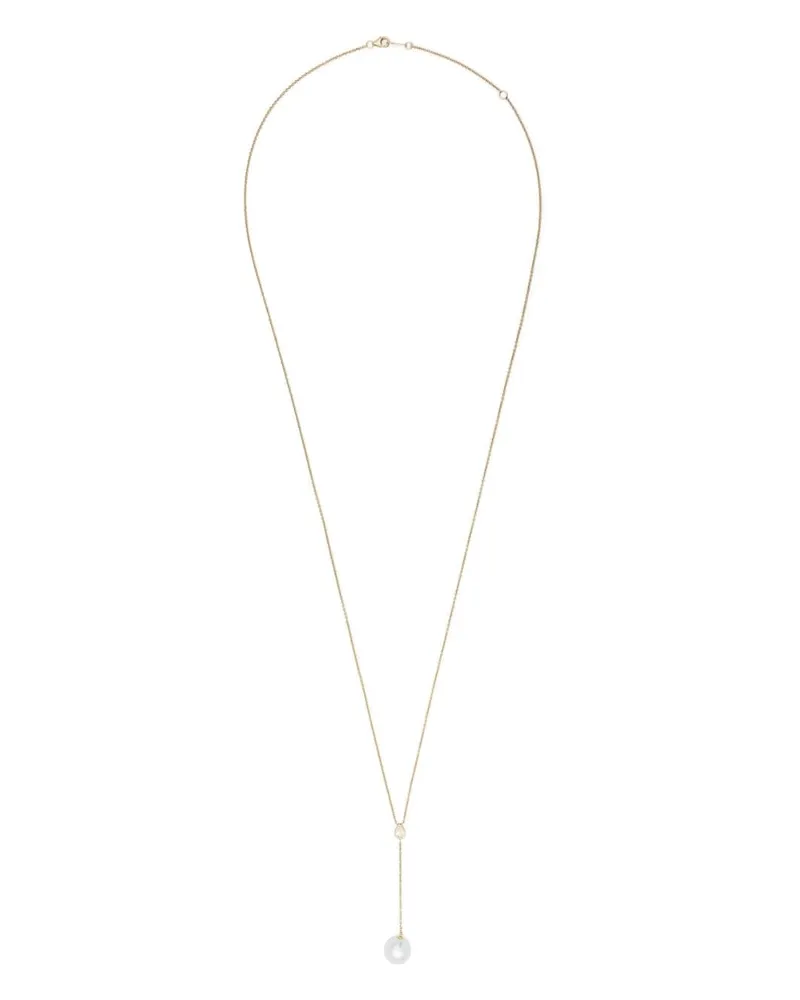MIZUKI 14kt Sea of Beauty Gelbgold-Perlenkette mit Diamanten und Perlen Gold