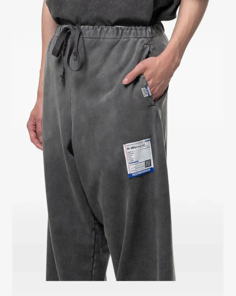 MIHARAYASUHIRO sun-faded like distressed pants - Schwarz Schwarz