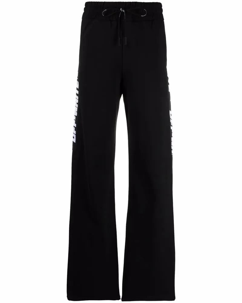 OFF-WHITE Jogginghose mit Logo-Print - Schwarz Schwarz