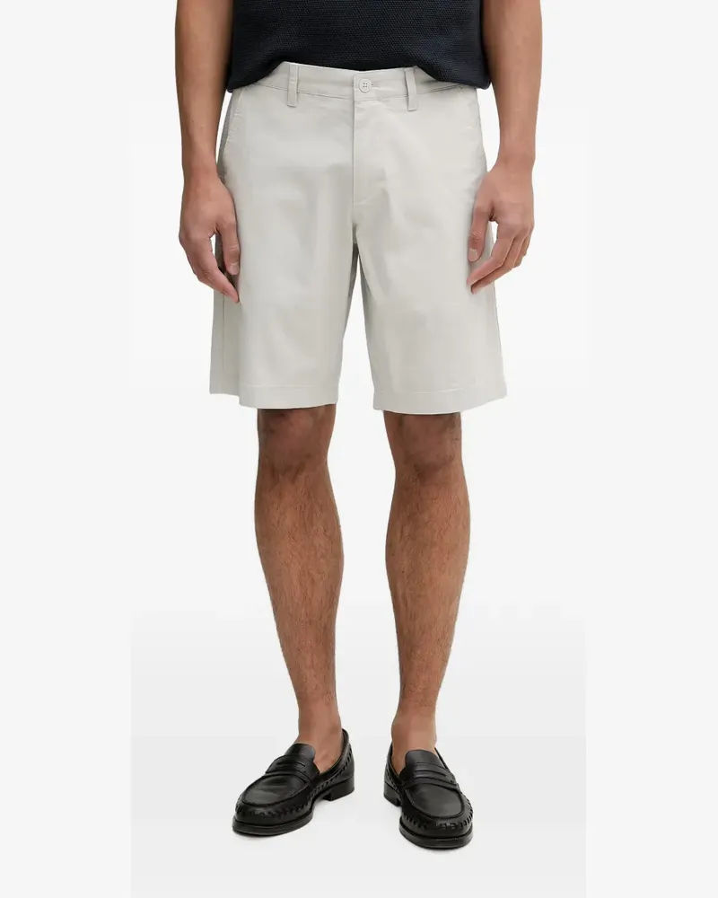 Marc O'Polo embroidered-logo chino shorts - Grau Grau