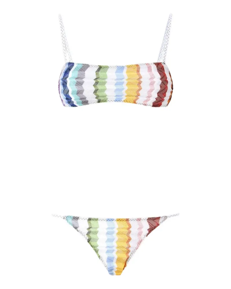 Missoni Zigzag-knit bikini - Weiß Weiß