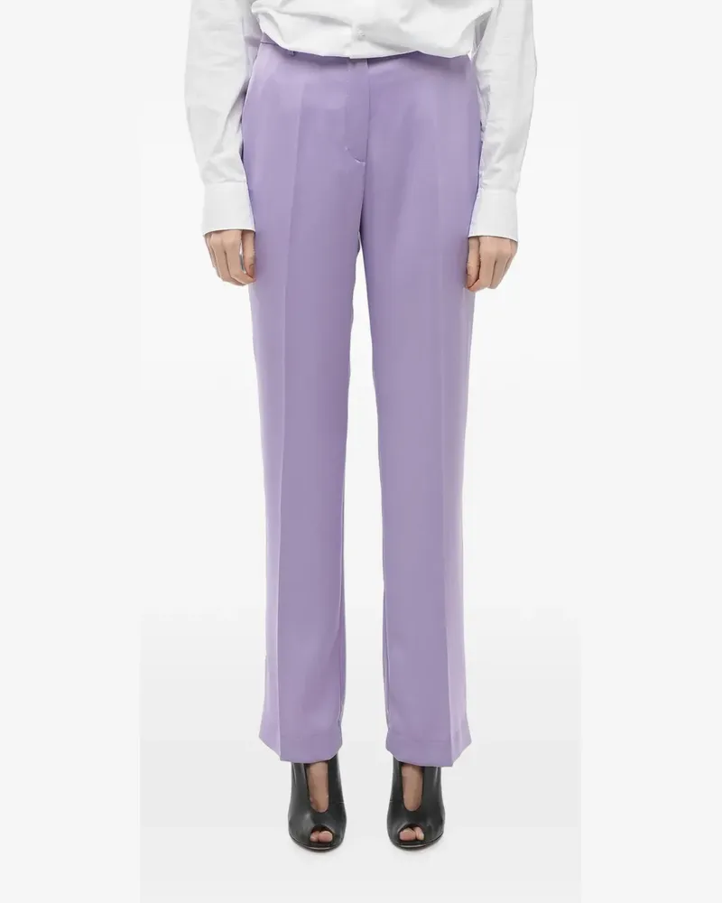 Hebe Studio Gerade The Lover Satinhose - Violett Violett