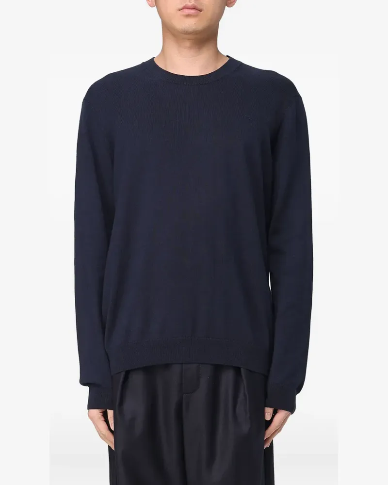 A.P.C. Matt Pullover mit rundem Ausschnitt - Blau Blau