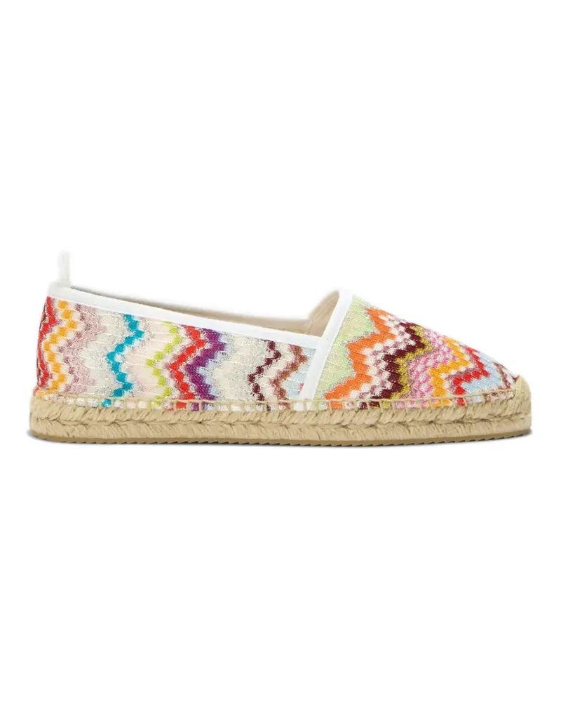 Missoni zigzag espadrilles - Orange Orange