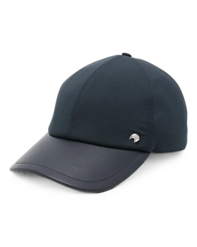 Stefano Ricci Baseballkappe mit Logo-Schild - Blau Blau