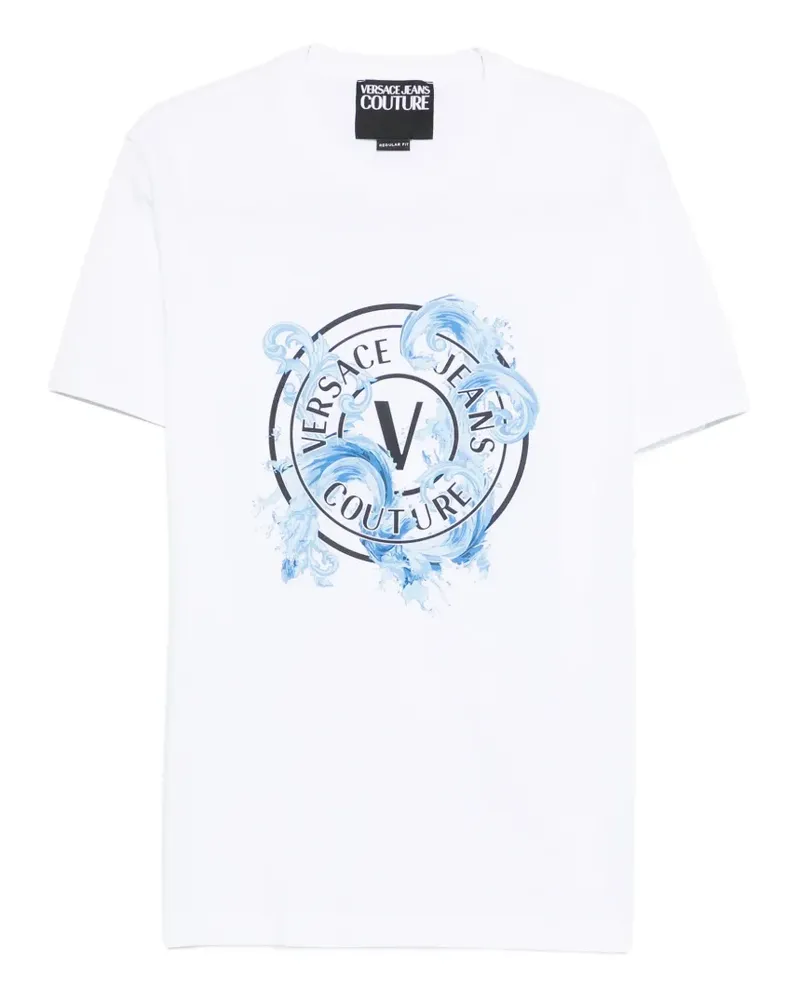Versace Jeans T-Shirt mit grafischem Print - Weiß Weiß