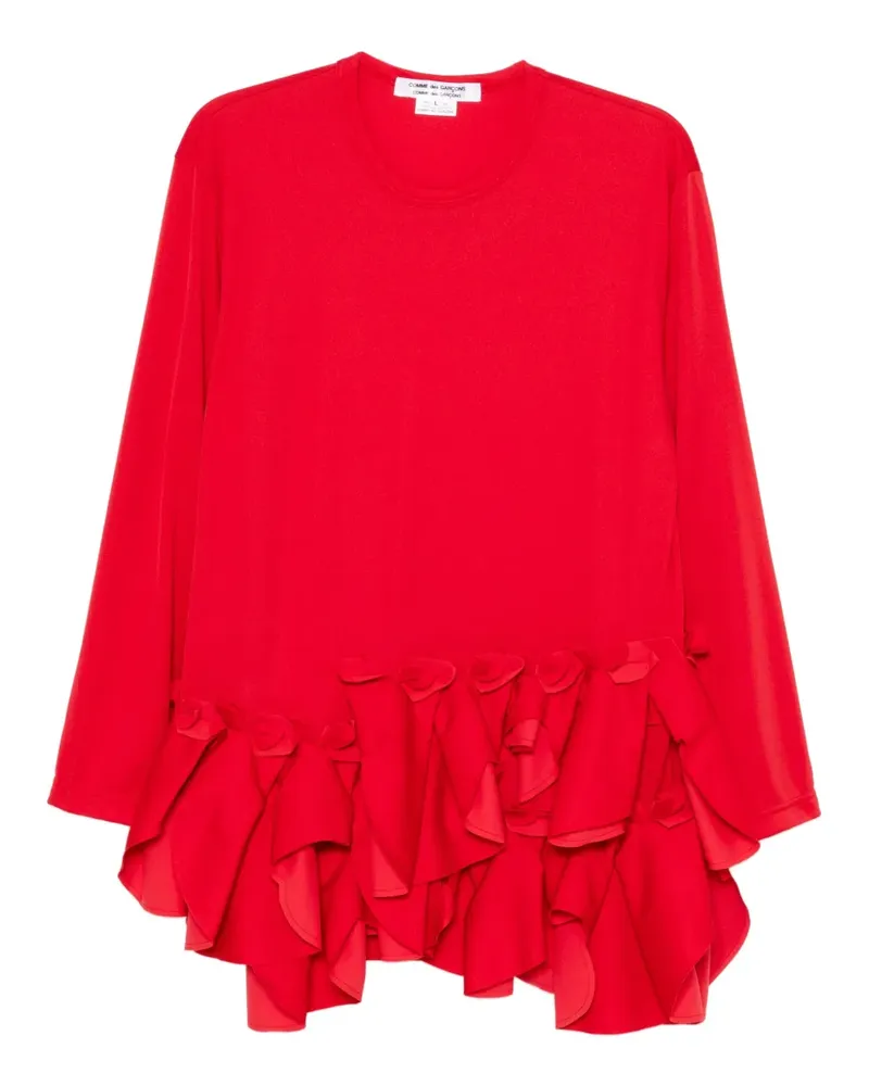 Comme des Garçons Midikleid mit langen Ärmeln - Rot Rot