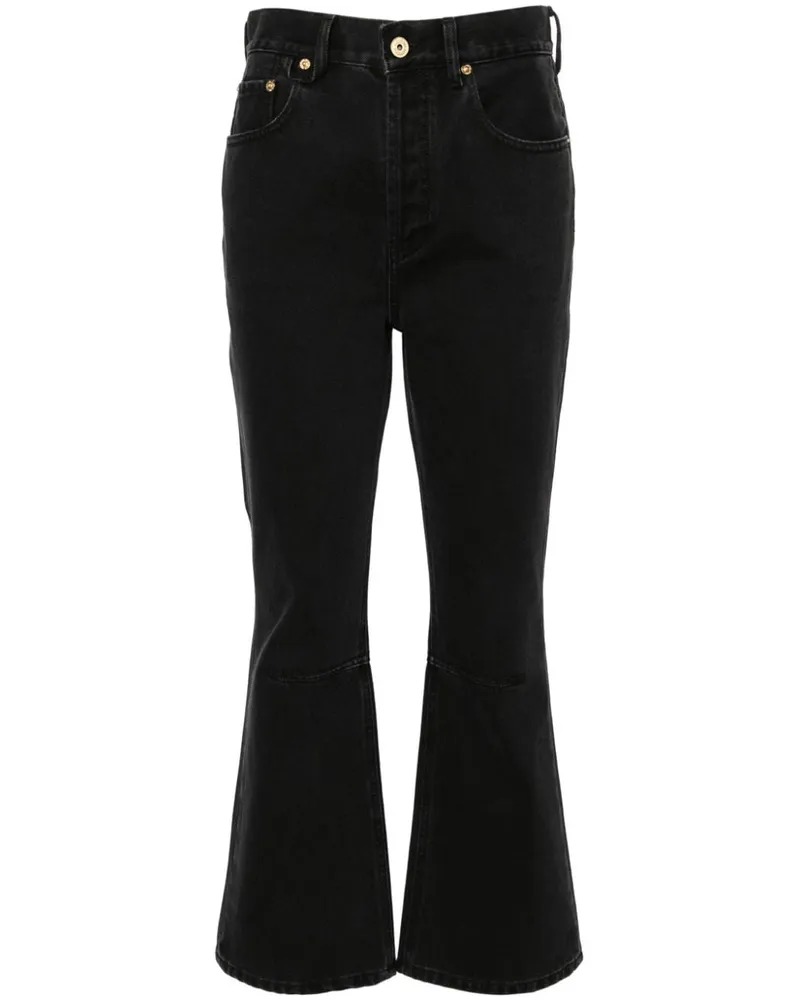 Jacquemus Le de-Nîmes Court Schlagjeans - Schwarz Schwarz