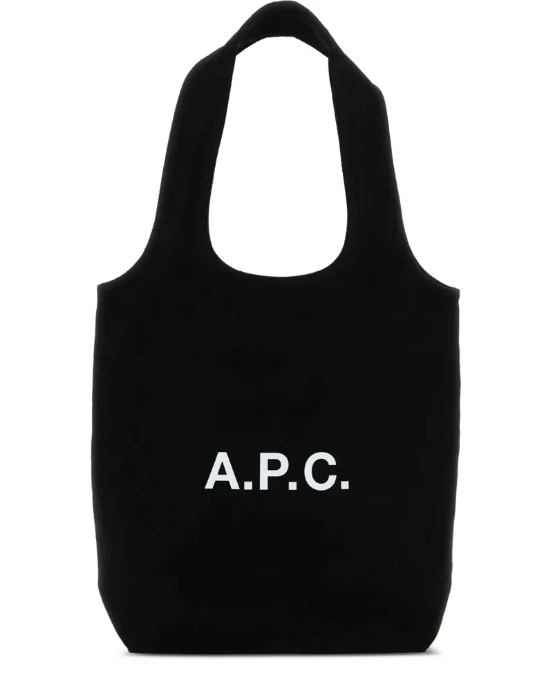 A.P.C. Ninon Shopper mit Logo-Print - Schwarz Schwarz