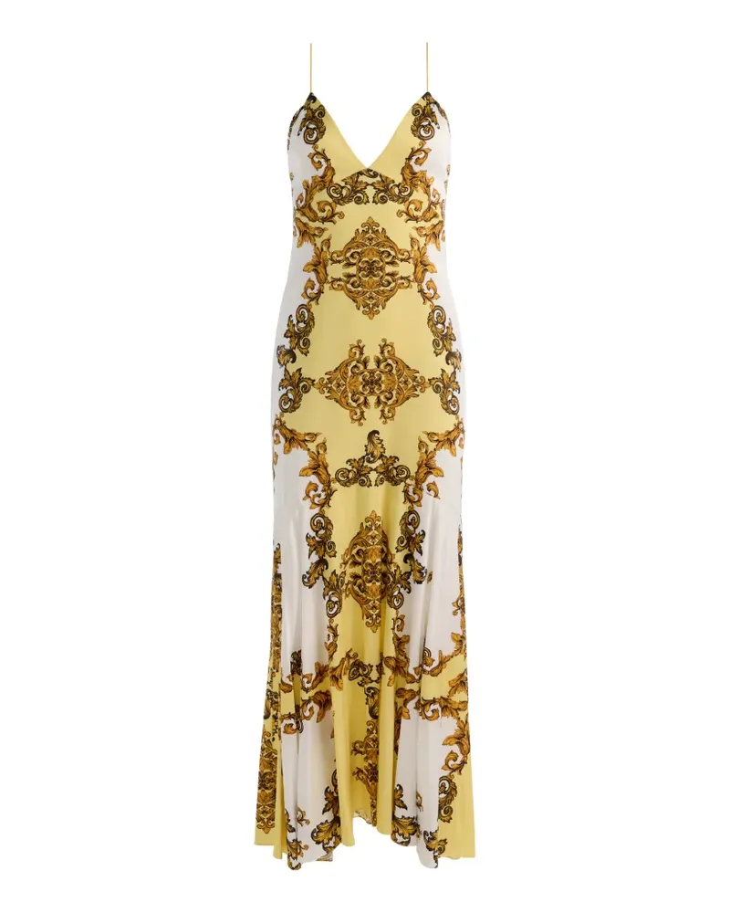 Alice + Olivia Milta baroque-print maxi dress - Gelb Gelb