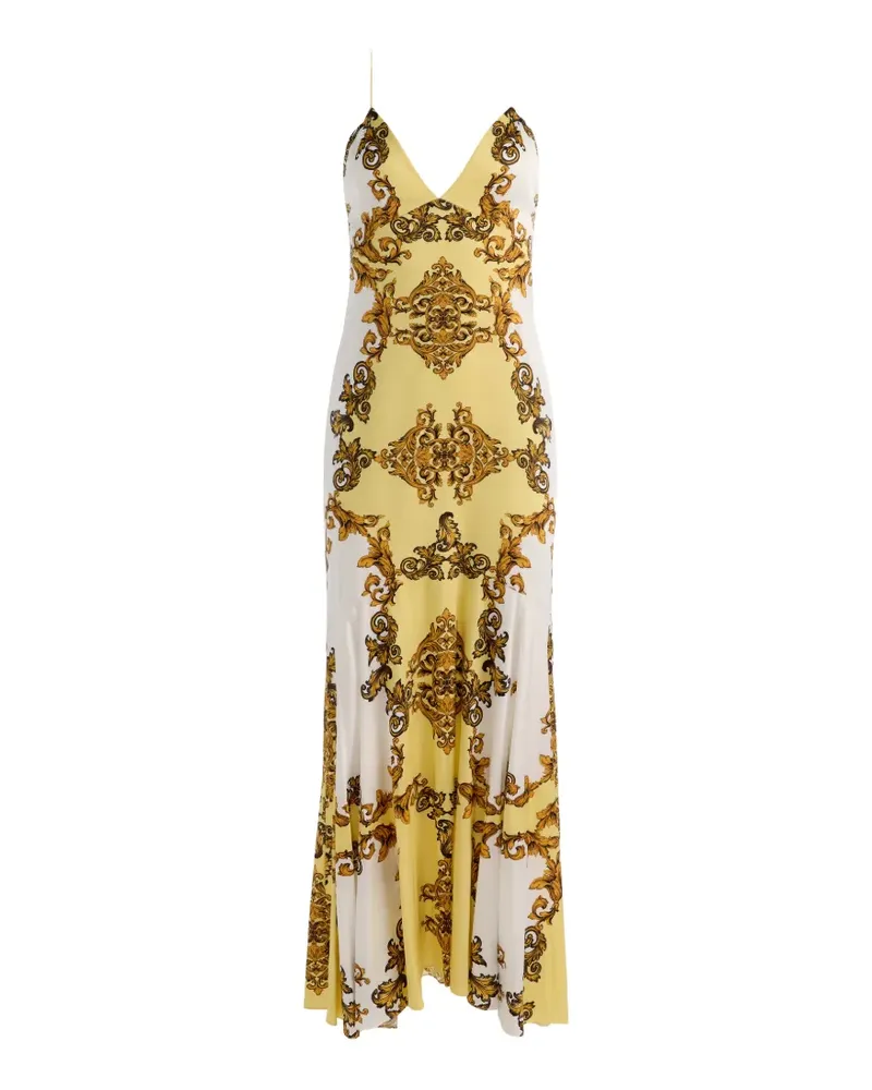 Alice + Olivia Milta baroque-print maxi dress - Gelb Gelb
