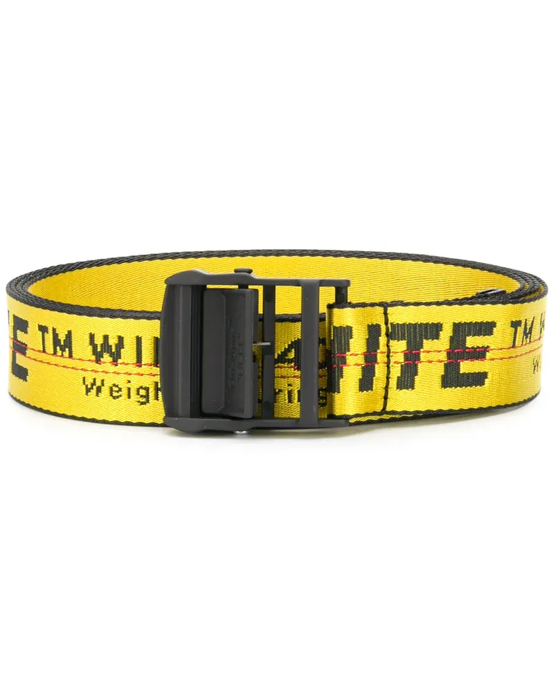OFF-WHITE Gürtel mit Logo-Print - Gelb Gelb