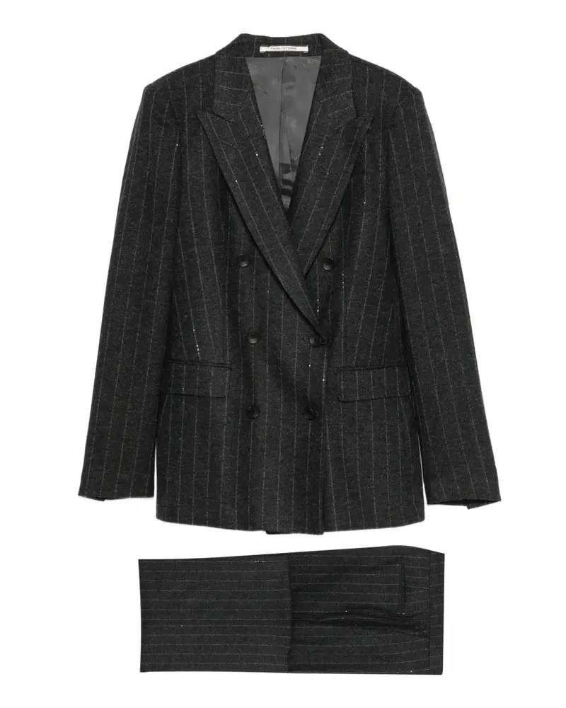 Tagliatore Jumpsuit mit Pailletten - Grau Grau