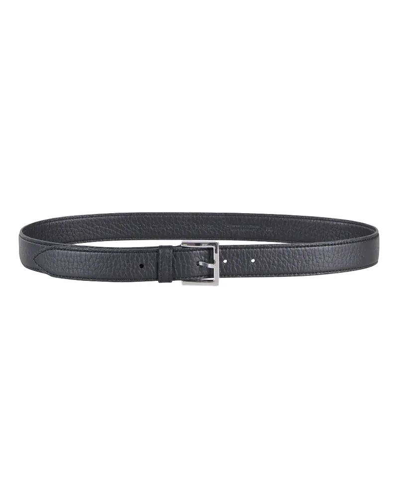 Orciani buckled leather belt - Schwarz Schwarz