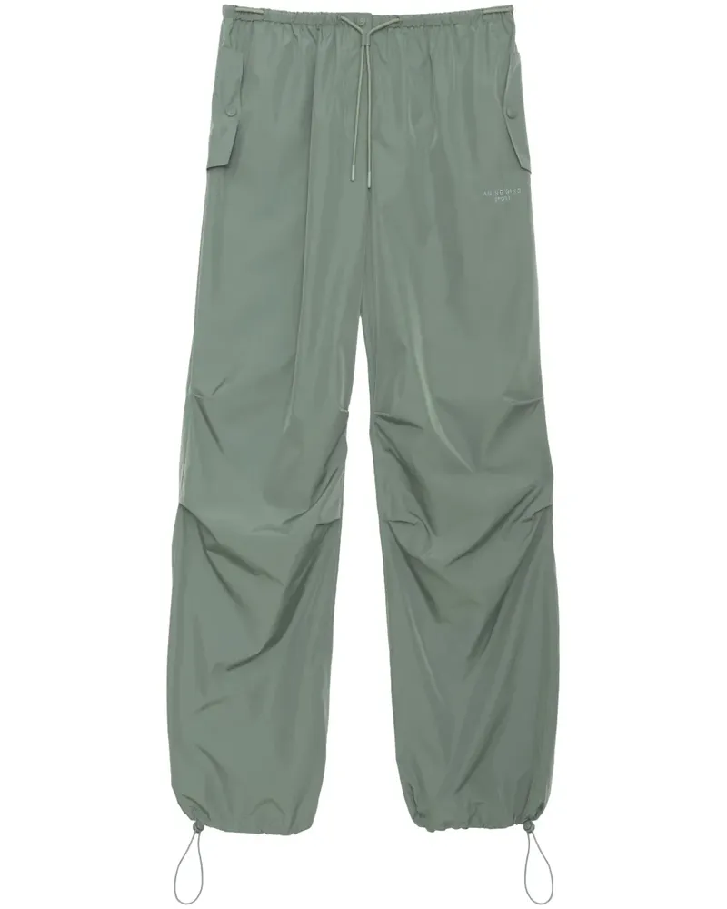 Anine Bing Cargohose mit Logo-Print - Grün Grün