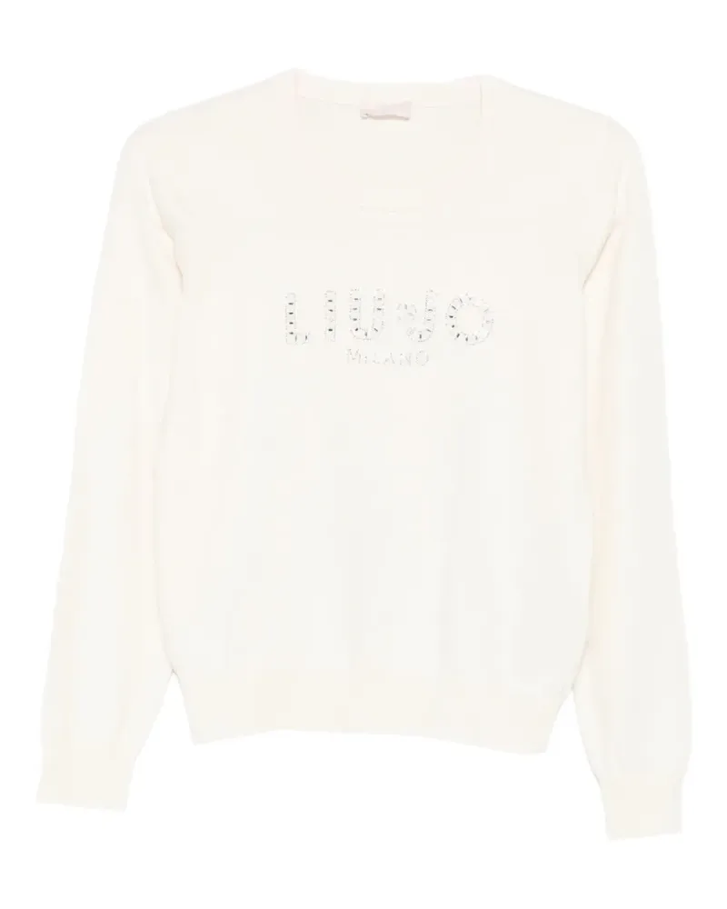 Liu Jo Pullover mit Logo-Detail - Weiß Weiß