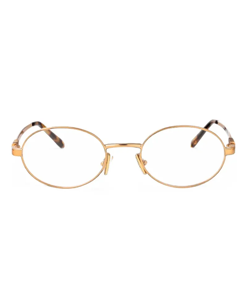 Miu Miu oval-frame glasses - Gold Gold