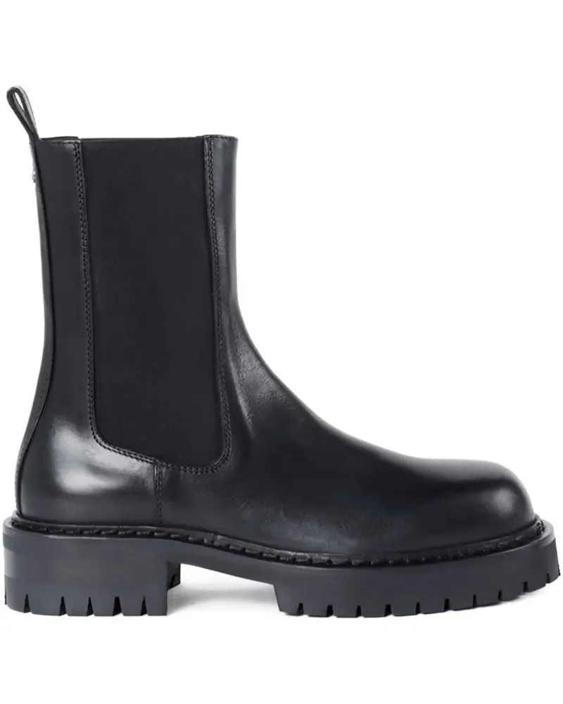Ann Demeulemeester Stiefel aus Leder - Schwarz Schwarz